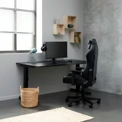 Justerbart Skrivbord STAVANGER Svart 7 Justerbart Skrivbord STAVANGER Svart -Sovrum Rea 131090