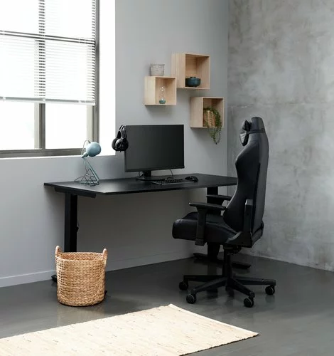 Justerbart Skrivbord STAVANGER Svart 5 Justerbart Skrivbord STAVANGER Svart - Bild 3