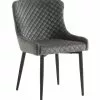 Matstol PEBRINGE Sammet Grå/svart 1 Matstol PEBRINGE Sammet Grå/svart -Sovrum Rea 131214