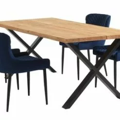 JYSK Internal Matstol PEBRINGE Sammet Blå/svart 17 JYSK Internal Matstol PEBRINGE Sammet Blå/svart -Sovrum Rea 131826