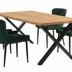 Matstol PEBRINGE Sammet Grön/svart -Sovrum Rea 131829