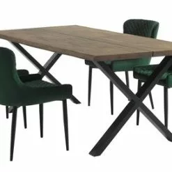 Matstol PEBRINGE Sammet Grön/svart -Sovrum Rea 131835