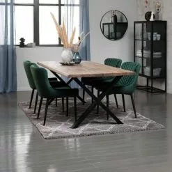 Matstol PEBRINGE Sammet Grön/svart -Sovrum Rea 131836