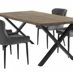 Matstol PEBRINGE Sammet Grå/svart -Sovrum Rea 131841