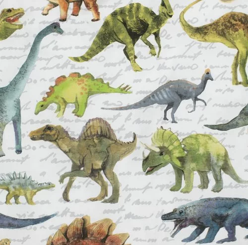 KRONBORG Junior Påslakanset DINO 115x135 Vit/grön 4 KRONBORG Junior Påslakanset DINO 115x135 Vit/grön - Bild 2