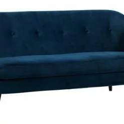Soffa EGEDAL 2,5-sits Mörkblå Sammet