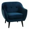 Fåtölj EGEDAL Sammet Mörkblå