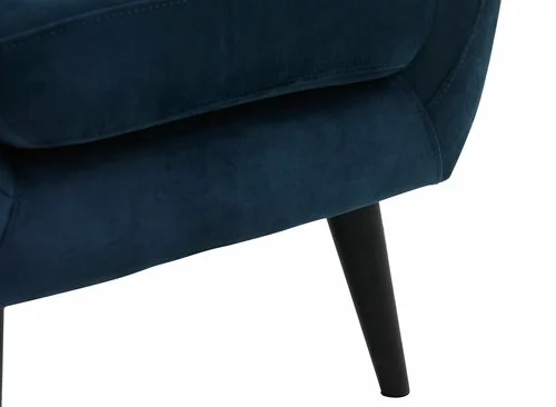Fåtölj EGEDAL Sammet Mörkblå 4 Fåtölj EGEDAL Sammet Mörkblå - Bild 2