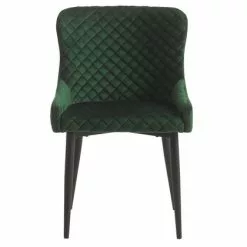 Matstol PEBRINGE Sammet Grön/svart -Sovrum Rea 132322