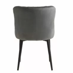 Matstol PEBRINGE Sammet Grå/svart -Sovrum Rea 132327