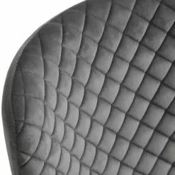 Matstol PEBRINGE Sammet Grå/svart -Sovrum Rea 132328