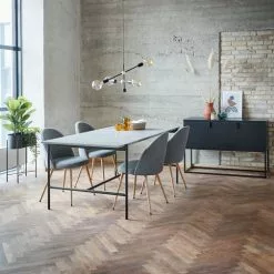 Skänk VIRUM 3 Dörrar Svart -Sovrum Rea 143747 1