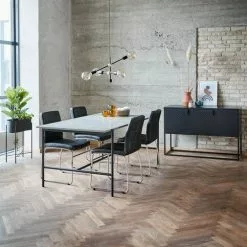 Skänk VIRUM 3 Dörrar Svart -Sovrum Rea 143748 2