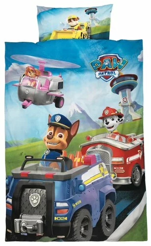 Påslakanset PAW PATROL 150x210 Multi 3 Påslakanset PAW PATROL 150x210 Multi