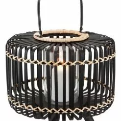 Lykta ENTITA Ø38xH32 Bambu Svart