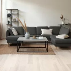 Hörnsoffa AARHUS Höger Mörkgrå -Sovrum Rea 149293