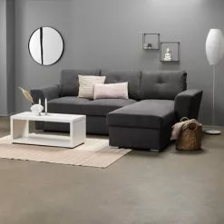 Bäddsoffa Schäslong VEJLBY Mörkgrå 17 Bäddsoffa Schäslong VEJLBY Mörkgrå -Sovrum Rea 149367