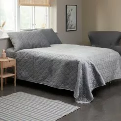 Sängöverkast ENGBLOMME 220x240 Grå 8 Sängöverkast ENGBLOMME 220x240 Grå -Sovrum Rea 149596