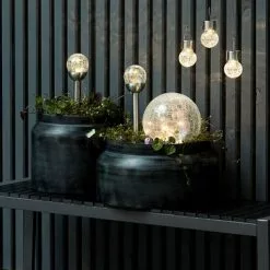 Solcellslampa HAVSVALE Ø20xH29 Klar -Sovrum Rea 149784