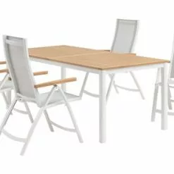 JUTLANDIA RAMTEN L206 Bord Hårdträ + 4 SLITE Positionsstol Vit 11 JUTLANDIA RAMTEN L206 Bord Hårdträ + 4 SLITE Positionsstol Vit -Sovrum Rea 149982