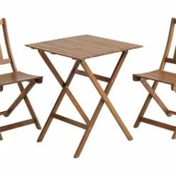 EGELUND L62 Bord Hårdträ + 2 EGELUND Klappstol Hårdträ 7 EGELUND L62 Bord Hårdträ + 2 EGELUND Klappstol Hårdträ -Sovrum Rea 150017