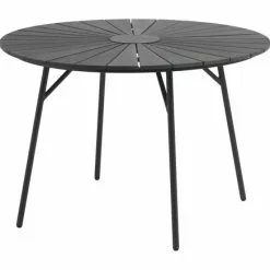 JUTLANDIA Bord RANGSTRUP Ø110 Svart/svart