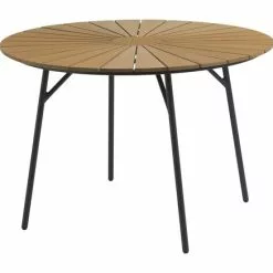 JUTLANDIA Bord RANGSTRUP Ø110 Natur/svart