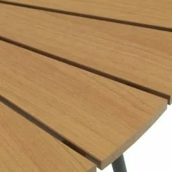 JUTLANDIA RANGSTRUP Ø110 Bord Natur/svart + 4 ILDERHUSE Stol Natur -Sovrum Rea 150062 2