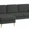 Schäslongsoffa AARHUS Vänster Mörkgrå