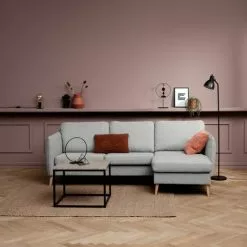 Hörnbord DOKKEDAL 60x60 Betong -Sovrum Rea 150557 1