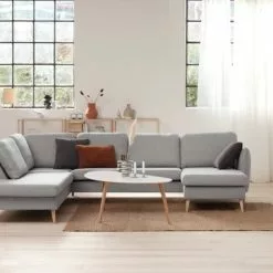 Hörnsoffa AARHUS Vänster Ljusgrå -Sovrum Rea 150578