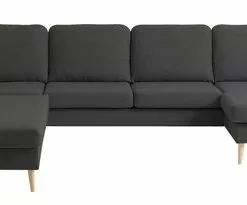 Hörnsoffa AARHUS Vänster Mörkgrå -Sovrum Rea 150580