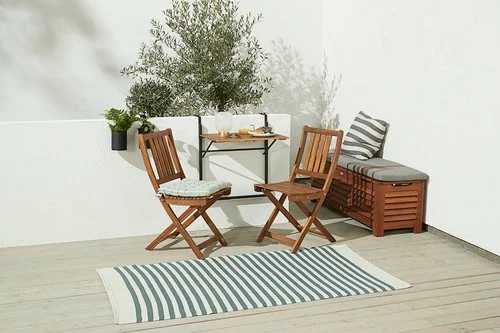 Balkongbord INDHOLT B43xL57 Hårdträ 4 Balkongbord INDHOLT B43xL57 Hårdträ - Bild 2