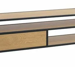 JYSK Internal TV-bänk TRAPPEDAL Ek/svart