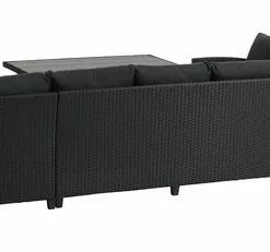 Loungeset ULLEHUSE 9-sits Förvaring Svart -Sovrum Rea 151154