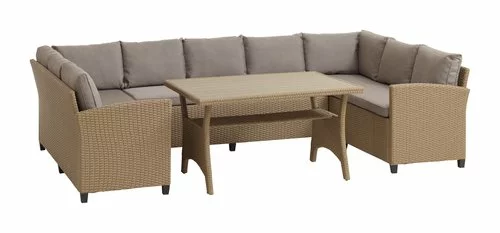 Loungeset ULLEHUSE 9-sits Förvaring Natur 4 Loungeset ULLEHUSE 9-sits Förvaring Natur - Bild 2