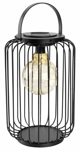 Solcellslampa RUGDE Ø18xH35 Svart 3 Solcellslampa RUGDE Ø18xH35 Svart