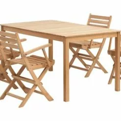 JUTLANDIA VESTERHAVET L150 Bord Teak + 4 VESTERHAVET Stol Teak 10 JUTLANDIA VESTERHAVET L150 Bord Teak + 4 VESTERHAVET Stol Teak -Sovrum Rea 151270