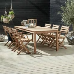JUTLANDIA VESTERHAVET L210 Bord Teak + 4 VESTERHAVET Klappstol Teak 14 JUTLANDIA VESTERHAVET L210 Bord Teak + 4 VESTERHAVET Klappstol Teak -Sovrum Rea 151466