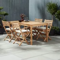 JUTLANDIA VESTERHAVET L150 Bord Teak + 4 VESTERHAVET Stol Teak 11 JUTLANDIA VESTERHAVET L150 Bord Teak + 4 VESTERHAVET Stol Teak -Sovrum Rea 151477