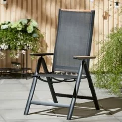 JUTLANDIA Positionsstol BREDSTEN Svart -Sovrum Rea 155501