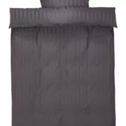 KRONBORG Påslakanset NELL Satin 150x210 Antracit