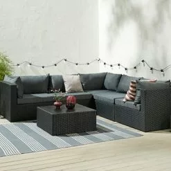 Loungebord AJSTRUP B70xL70 Svart -Sovrum Rea 160318