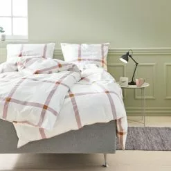 JYSK Påslakanset NELLY Satin 150x210 Rosa -Sovrum Rea 161556