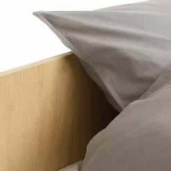 Sängram BILLUND 90x200 Vit/ek -Sovrum Rea 161861