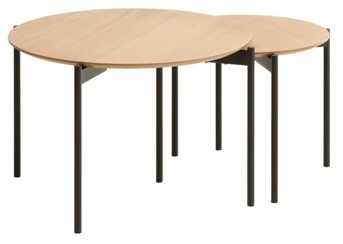 Satsbord BRABRAND Ø70/50 Natur/svart 3 Satsbord BRABRAND Ø70/50 Natur/svart