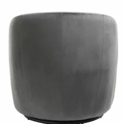 Fåtölj BOESLUNDE Vridplatta Sammet Grå -Sovrum Rea 161942