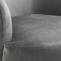 Fåtölj BOESLUNDE Vridplatta Sammet Grå -Sovrum Rea 161943