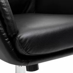 JYSK Internal Fåtölj THISTED Svart/borstad Krom -Sovrum Rea 161981