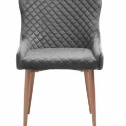 Matstol PEBRINGE Sammet Grå/ek -Sovrum Rea 162084